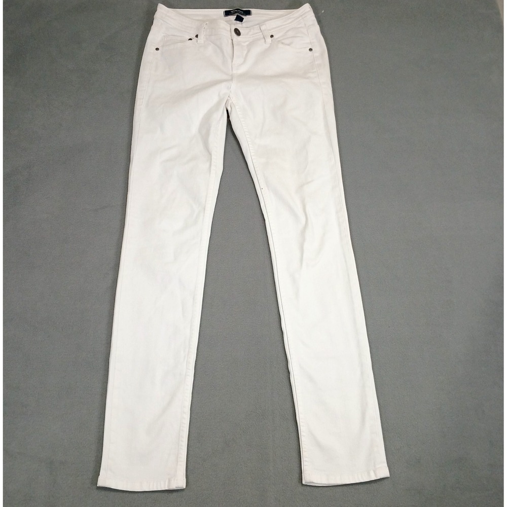 Tommy Bahama Denim Jeans Skinny Women White Low -Rise Size 4Stretch Cotton‎